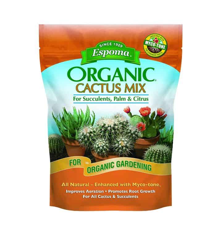 Organic cactus soil package.
