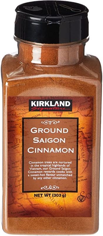 Jar of cinnamon.
