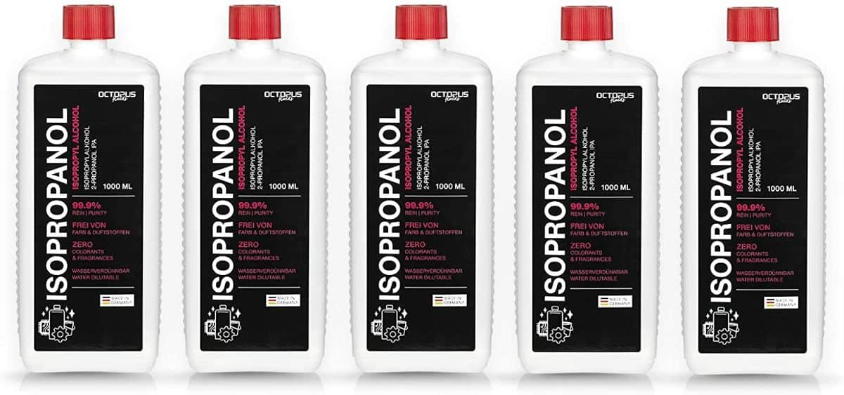 Botttle of isopropyl alcohol.
