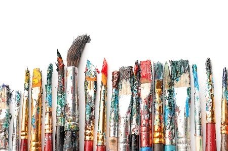 Different types of brushes.